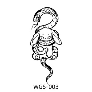 Nouveaux autocollants de <span class=keywords><strong>tatouage</strong></span> à motifs végétaux non aqueux pour hommes et femmes, motifs <span class=keywords><strong>animaux</strong></span> audacieux, grande taille, imprimés par transfert d'eau, personnalisables - Product Image 2