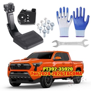 Marchepied rétractable <span class=keywords><strong>de</strong></span> luxe en aluminium noir pour camionnette Tacoma 2024-2026, marchepied arrière PT392-35920 - Product Image 1