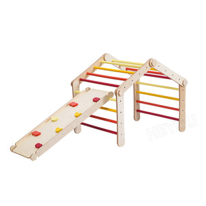 Convertibile bambini triangolo rampicante in legno pieghevole grande struttura da arrampicata gioca palestra bambino parco giochi al coperto Montessori