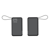 Mini Powerbank 20000mAh Power Banks minces 22.5W Charge rapide Chargeur portable avec adaptateur secteur et câble intégré