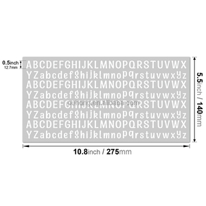 Autocollants en vinyle en gros, <span class=keywords><strong>lettres</strong></span> noires et blanches, <span class=keywords><strong>alphabet</strong></span> anglais, autocollants décoratifs DIY pour carnet, feuille d'autocollants imperméables - Product Image 3