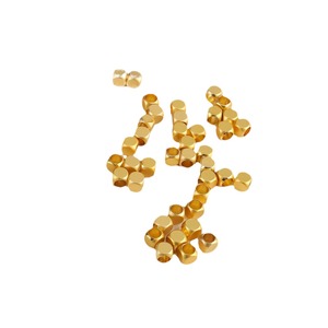 Lisheng Jewelry Gold Plated <b>Square</b> Spacer Beads 6mm For DIY Bracelet Necklace Jewelry Making Components Wholesale - Product Image 5