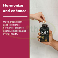 Complément alimentaire Healthife Man Power, comprimés de Maca, Ginseng et Polygonatum, 1500 mg de Maca par comprimé