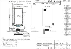 Modul layar tinta elektronik 2 warna hitam putih 2.13 inci layar tampilan Eink 122x250 modul Epaper - Product Image 5