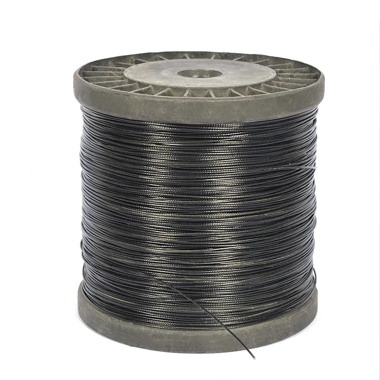 PVC nero/TPU/PA/PP rivestito in acciaio inossidabile cavo metallico corda per tende SS304 SS316