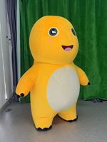 Costume de mascotte gonflable de dragon en peluche unisexe pour Halloween, personnage de dessin animé Nailong, à vendre