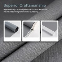 Stores verticaux motorisés électriques automatiques avec isolation thermique intégrée, système de maison intelligente, stores occultants en polyester anti-UV