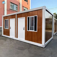 Maison conteneur préfabriquée portable et détachable de style moderne pour bureau, cabine, maison conteneur étanche en kit