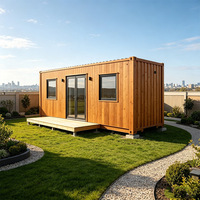 Maison conteneur contemporaine isolée, respirante, en acier, extensible, 20 pieds, portable, préfabriquée, hôtel, villa, maison