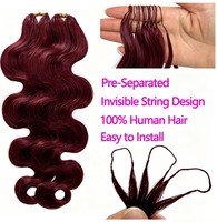 Extensions de cheveux vierges Remy au crochet, style Body Wave, tresses bohèmes, pointes à simple trame, style Water Wave, fournisseur de cheveux de haute qualité