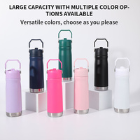 Botella de Agua de Acero Inoxidable con Logotipo Personalizado, Taza de Viaje con Aislamiento al Vacío de Doble Pared, Termo de Acero Inoxidable, Vaso Deportivo