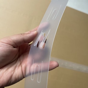 Display Hanging <b>Strips</b> for Supermarkets Made of <b>Plastic</b> PP Transparent Double-sided with 12 Hooks <b>Plastic</b> Clip <b>Strip</b> Length 72cm - Product Image 2