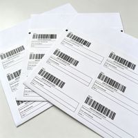 Étiquettes de codes-barres personnalisées pour emballage extérieur, impression offset, autocollantes, étiquettes d'expédition