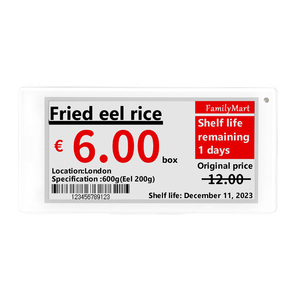 Esl Electronic Shelf Label Etiquetas de precio de 3,7 pulgadas para la tienda E-Ink Market Displays Modulo De Tela E-Ink Custom Factory Wholesale - Product Image 2