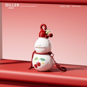 Bình giữ nhiệt DILLER <span class=keywords><strong>2025</strong></span> dòng Cherry dung tích lớn, cao cấp, dành cho nữ, kiểu dáng hiện đại, bình nước chân không - Product Image 3