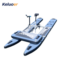 Nouveau produit : Vélo aquatique gonflable en alliage de magnésium Waterplay, pédalo flottant pour lac