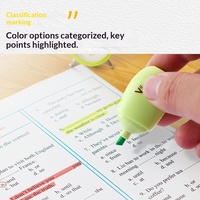 Surligneur Mignon en Forme d'Aubergine de Dessin Animé, Stylo Créatif Portable Mini pour Étudiant, PVC OPP en Gros