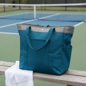 Sac de transport pour raquettes de pickleball recyclé, capacité 2 raquettes, en RPET, logo personnalisé, vente en gros, pour tennis et padel - Product Image 3