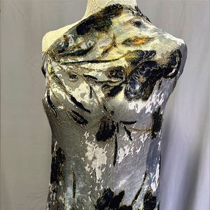 قماش فستان فاخر عالي الجودة من الحرير الخالص والجاكار المخلوط بالخيوط لثوب الدريع الصومالي (الفرنساوي) وقماش البروكار السوداني - Product Image 2