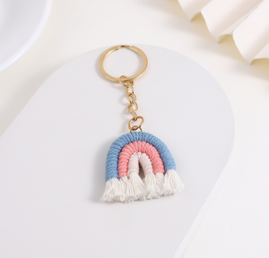 Portachiavi a maglia arcobaleno personalizzato regalo fatto a mano con ciondolo arcobaleno portachiavi regalo promozionale portachiavi regalo <span class=keywords><strong>per</strong></span> <span class=keywords><strong>lei</strong></span> - Product Image 4