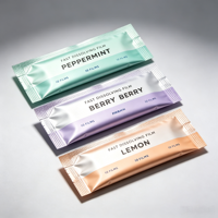 Sachet en aluminium imprimé sur mesure de qualité alimentaire pour film buccal à dissolution rapide, emballage en bande pour film à dissolution orale rapide