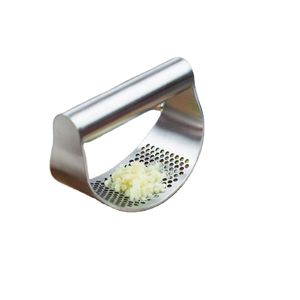 Custom LOGO Easy <b>Kitchen</b> <b>Gadget</b> Heavy Duty Garlic Crusher Stainless Steel Garlic Press Rocker - Product Image 3