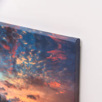 Impression sur toile de paysage marin sur mesure - Pont à l'heure dorée au coucher du soleil, œuvre d'art encadrée haute définition pour la décoration intérieure