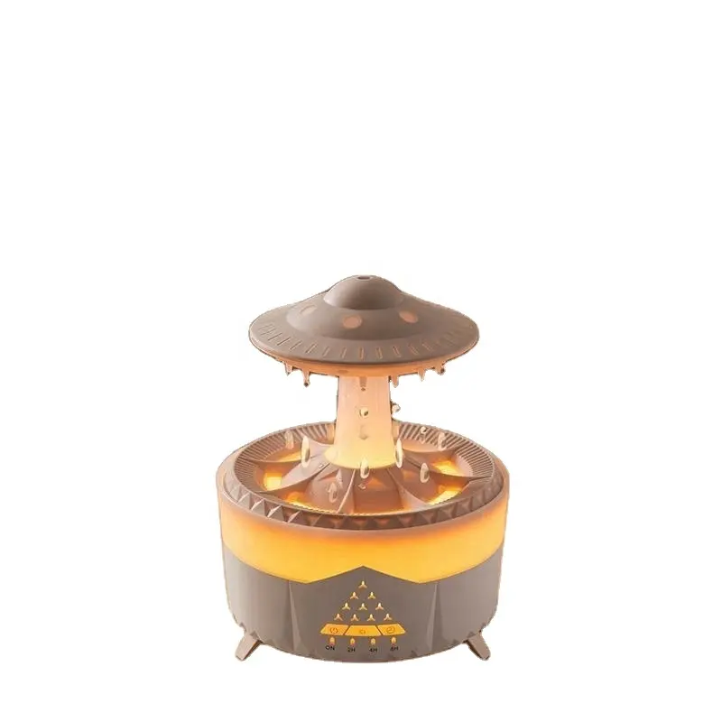 Humidificador de gotas de agua simulada, máquina de aromaterapia con llama, pulverizador de volcán inteligente, atomizador de gran capacidad para el hogar