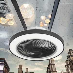 Ventilateur de plafond décoratif moderne de haute qualité, 5 pales, diamètre 50 cm, avec lumière LED silencieuse et moteur DC - Product Image 3