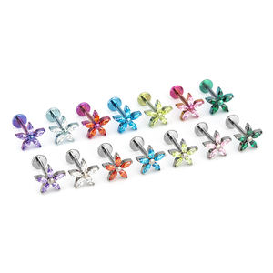 Pendientes de Titanio ASTM F136 con Forma de Marquesa, Grado Médico, Hipoalergénicos, Anodizados, para Cartílago de la Oreja y Nariz - Product Image 5