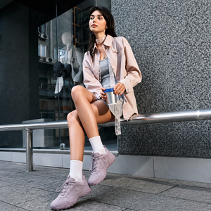 JIAN ER Sneakers da trekking per donna, leggere e traspiranti, scarpe da passeggio casual, antiscivolo, calzature sportive da viaggio - Product Image 5