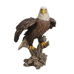 Ngoài trời Vườn động vật trang trí điêu khắc cuộc sống kích thước sợi thủy tinh EAGLE tượng