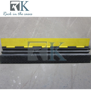 Heavy Duty Cable Ramp Rubber Cable Ramp Safety Cable Protector Ramp 1 2 3 4 <b>5</b> Channels Cable Ramp for Outdoor - Product Image 3