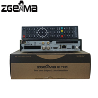 Super Gros ZGEMMA H9 TWIN 4K UHD Numérique Linux OS E2 Récepteur Satellite Numérique DVB-S2X + S2X Double Tuners
