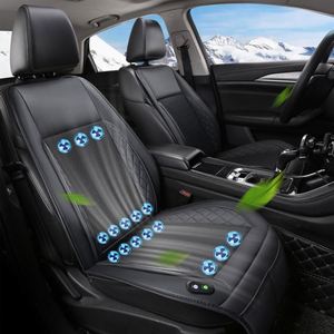 Cojín Ventilado para Asiento de Coche de 12V 24V con 16 Ventiladores de Refrigeración con Encendido/Apagado Automático para Coches y Camiones - Product Image 1