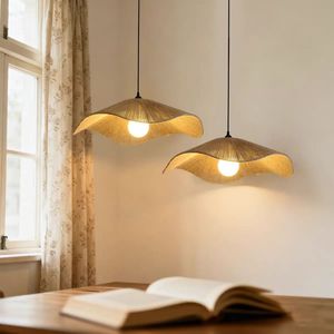 Wabi Sabi Hemp Rope Pendant Light Retro <b>Chandelier</b> <b>For</b> Hotel Bar Tea Room <b>Bedroom</b> Decor - Product Image 1