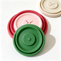 Couvre-tasse en silicone réutilisable de qualité alimentaire, anti-poussière, anti-fuite, antidérapant, portable, couvercle d'étanchéité pour tasse, tailles personnalisées disponibles