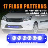 Raryloy Nuevo Juego de 4 Luces Estroboscópicas de Montaje Superficial para Camiones, Autos y Vehículos, Mini Luces Intermitentes para Parrilla, Ultra Delgadas, Impermeables IP65 21