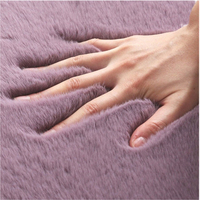Tapis de sol en fausse fourrure de lapin moelleuse et lavable en machine, de haute qualité et luxueux, pour enfants, tapis de jeu, tapis en fourrure