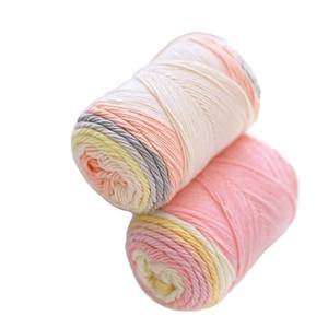 Hilo Fantasía Ruyi Bird de 5 Cabos, Mezcla de Acrílico y Fibra de Bambú, Hilado Anillado, Teñido por Segmentos, Arcoíris, para Tejido a Mano DIY, Bufandas y Almohadas - Product Image 1