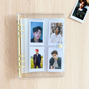 Venta al por mayor estilo coreano A5 Macaron anillo Carpeta de plástico de un botón transparente PVC tarjeta álbum de fotos 6 agujeros para <span class=keywords><strong>archivo</strong></span> de Estudiante - Product Image 4