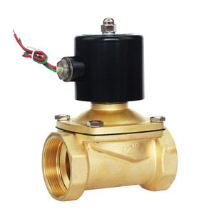 วาล์วควบคุมทองเหลืองแบบเปิด/ปิดปกติ DN50 เกลียว ใช้ไฟ AC220V วาล์วน้ำแบบปิดปกติ วาล์วโซลินอยด์ DC24V - Product Image 5