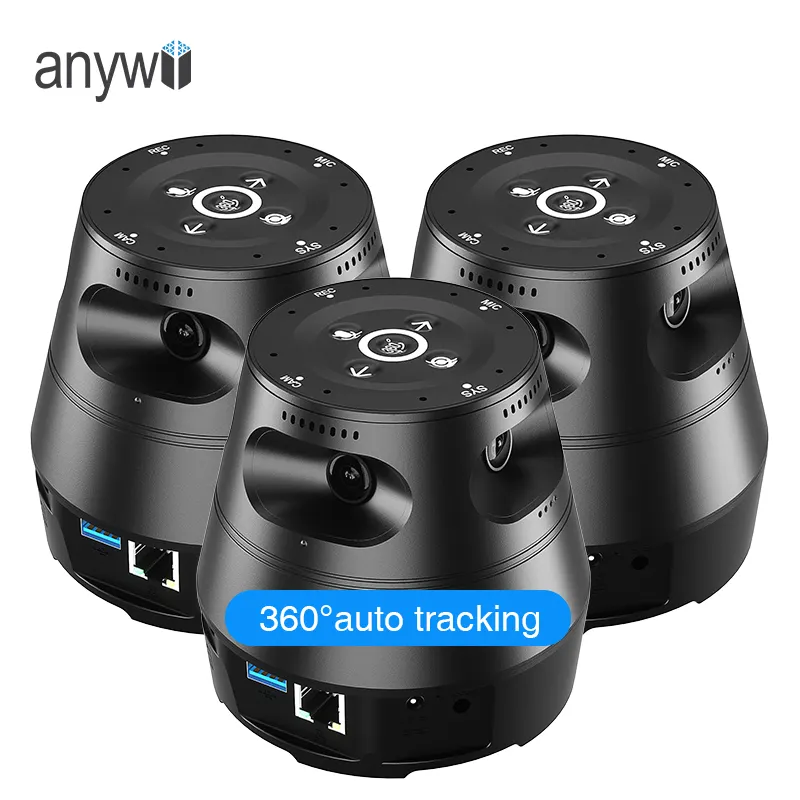 Anywii 360 Panoramic camera All in one conference camera with speaker and microphone video conference camera ai tracking