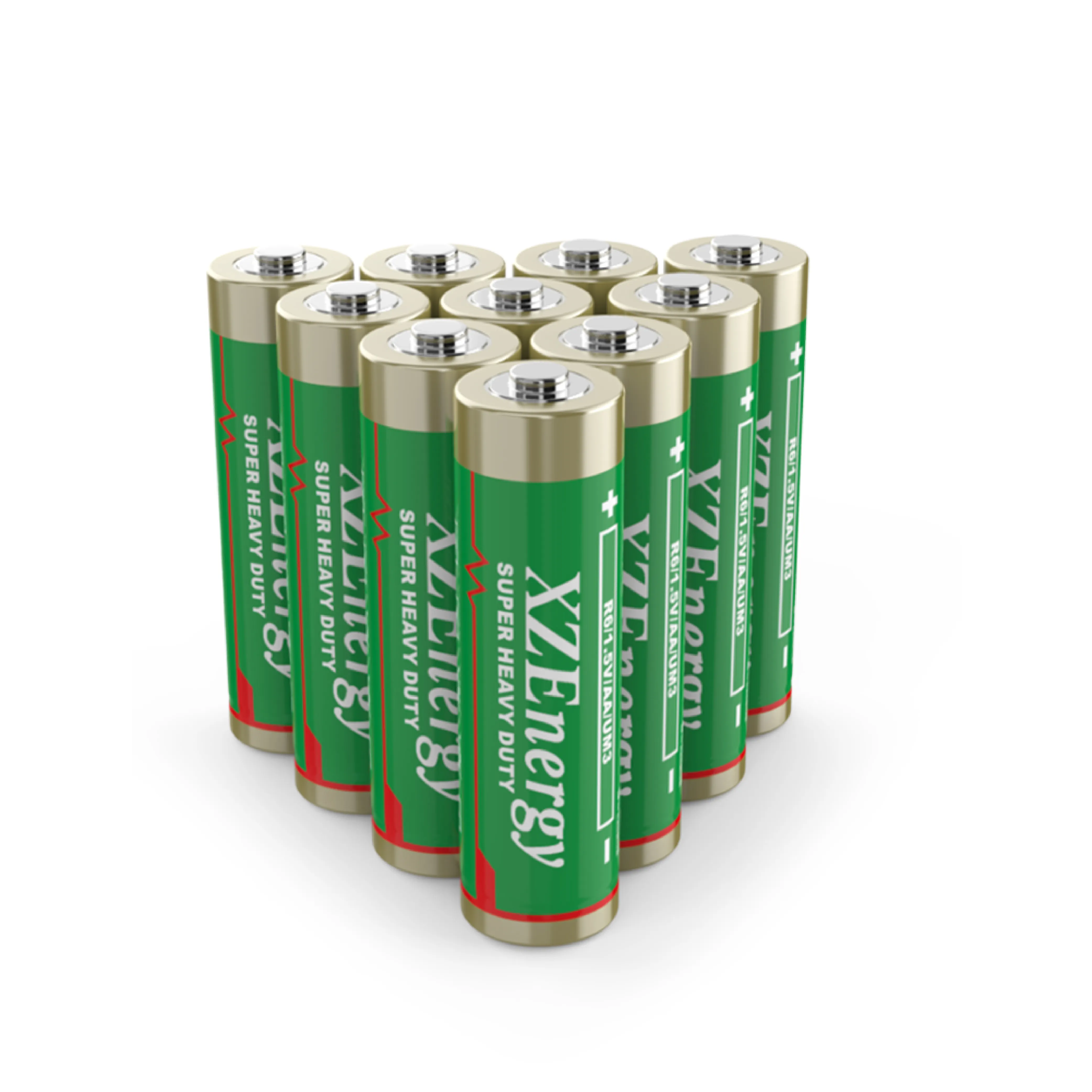 Venta al por mayor 1,5 V AA batería de carbono-Zinc de R6 primaria baterías de pila seca