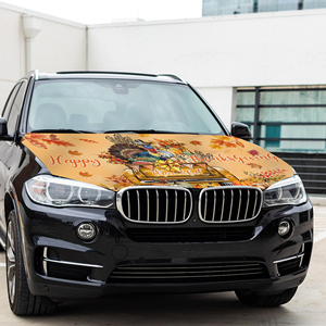 Funda para Capó de Coche Personalizada de 5x4 pies con Banderas para el Día de Acción de Gracias y Juegos Deportivos, Apta para la Mayoría de los Coches y SUVs, el Mejor Regalo - Product Image 4