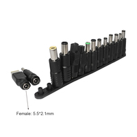 56 pièces adaptateur universel pour ordinateur portable connecteur d'adaptateur d'alimentation cc 5.5x2.1mm femelle vers ordinateur portable Ac Dc Jack prises pour Asu s Lenovo