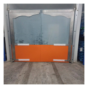 Vente directe d'usine <span class=keywords><strong>de</strong></span> portes <span class=keywords><strong>de</strong></span> sécurité en <span class=keywords><strong>PVC</strong></span> <span class=keywords><strong>de</strong></span> style industriel <span class=keywords><strong>Porte</strong></span> d'entrée pivotante <span class=keywords><strong>double</strong></span> en acier inoxydable flexible - Product Image 1