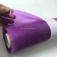 Feuille de latex transparente