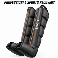 Bottes de massage à compression d'air à 5 chambres pour la récupération, contrôle numérique intelligent, zones D1-D6, 23 niveaux, 30-250 mmHg, prise en charge OEM