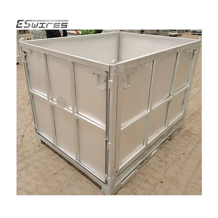 Cheap Storage Collapsible Metal Steel Pallet Box For Sale